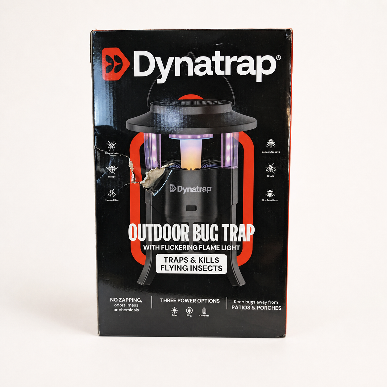 DynaTrap Outdoor Bug Trap with Flickering Flame Light