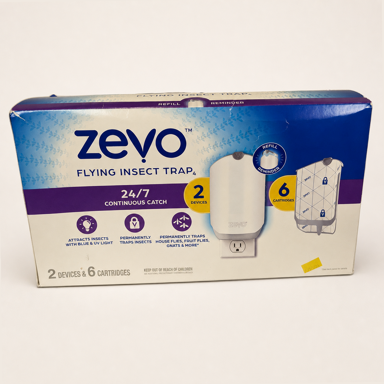 Zevo Flying Insect Trap Plug-Ins - Free Shipping