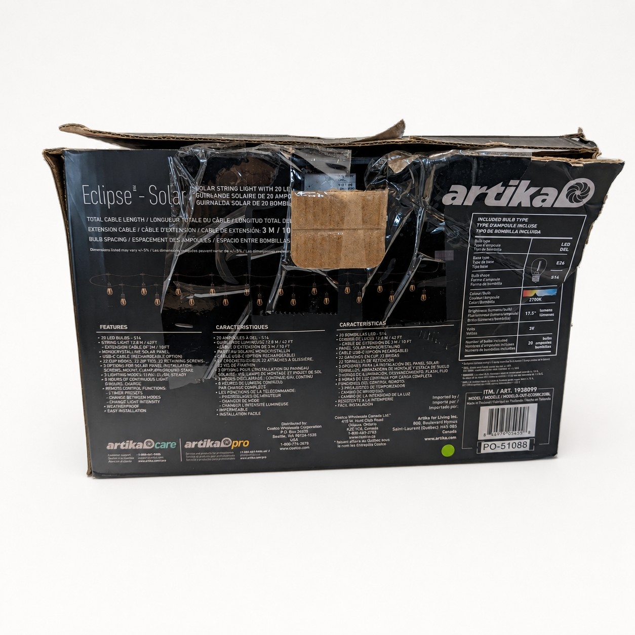 Artika Eclipse 40' Solar String Lights