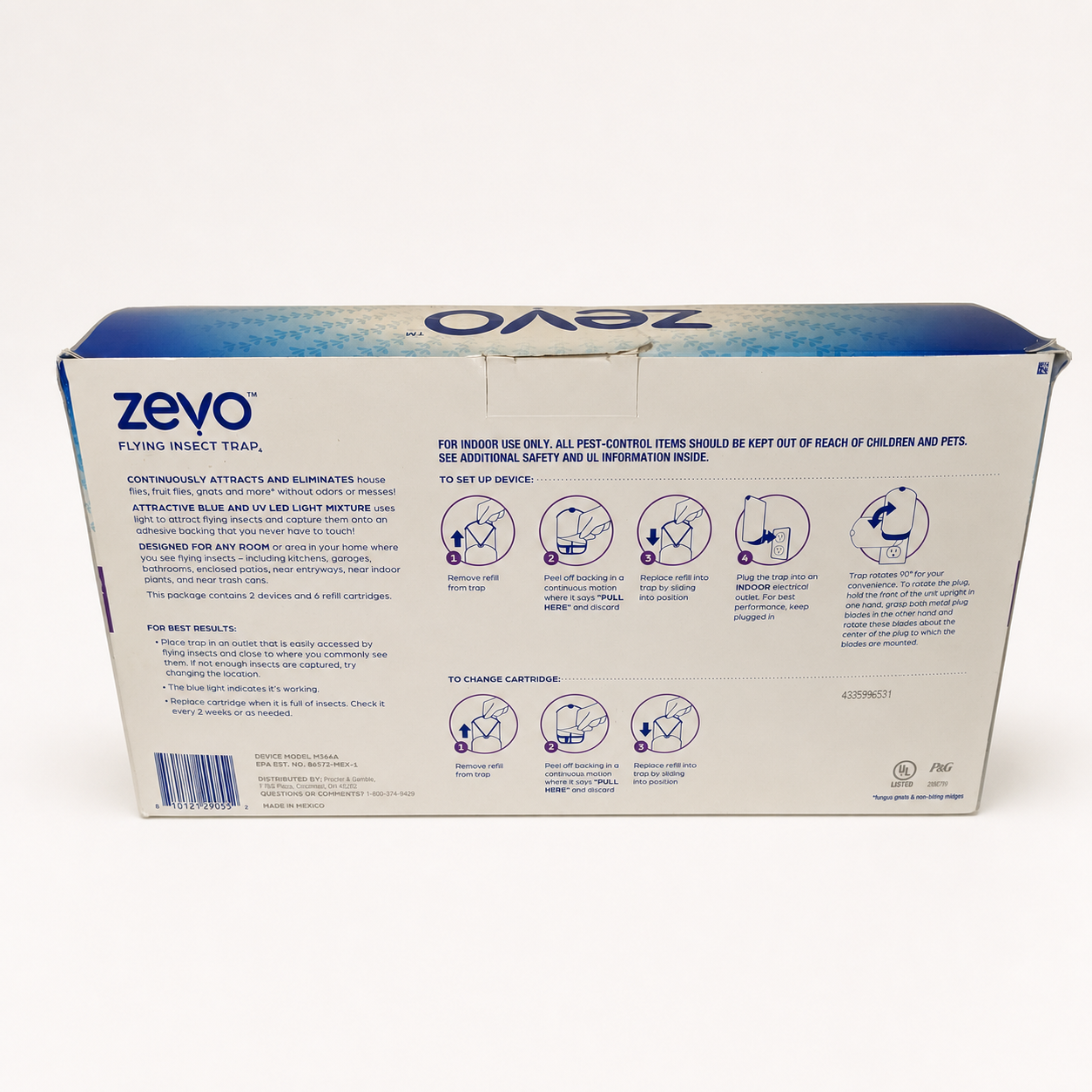 Zevo Flying Insect Trap Plug-Ins - Free Shipping