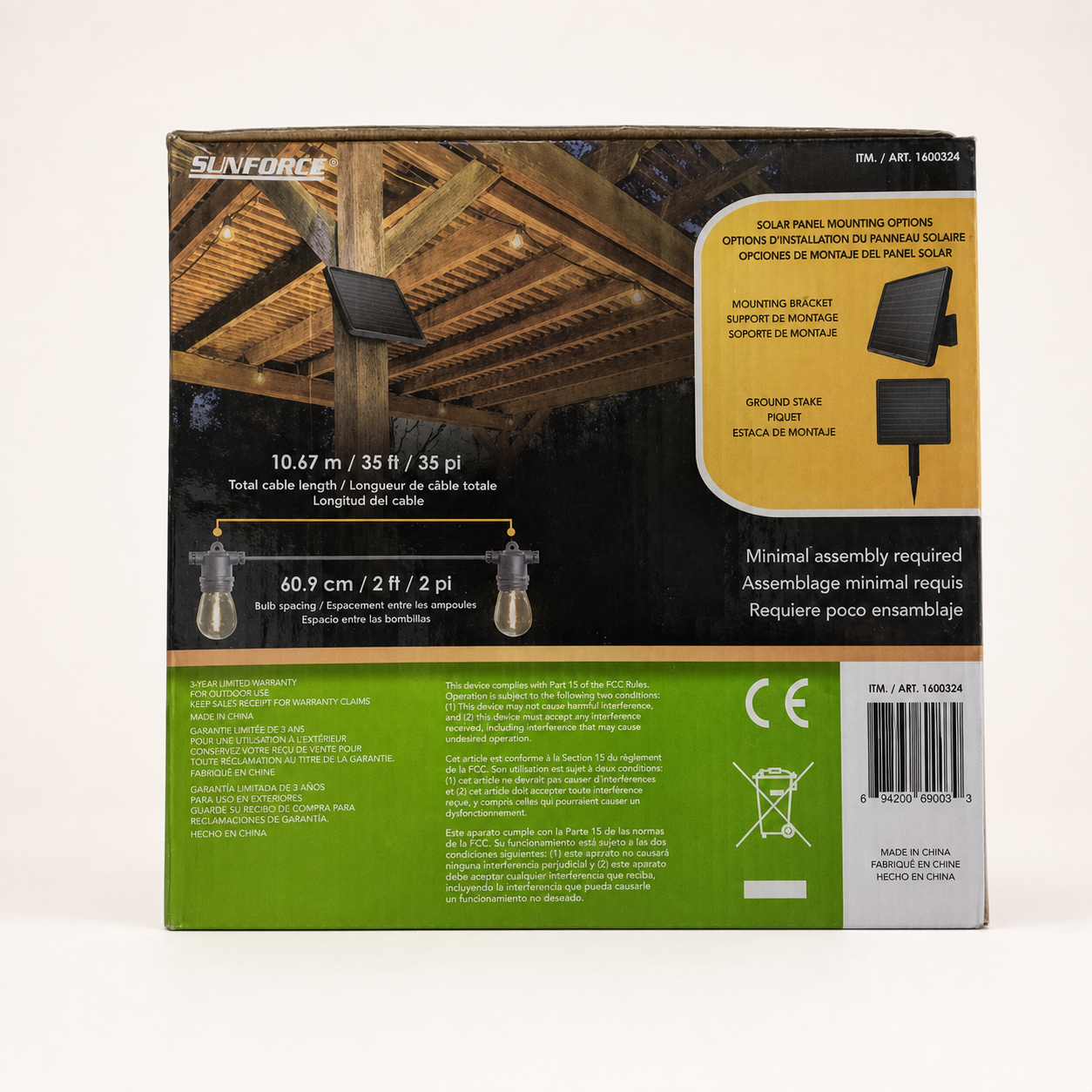 Sunforce LED Solar String Light