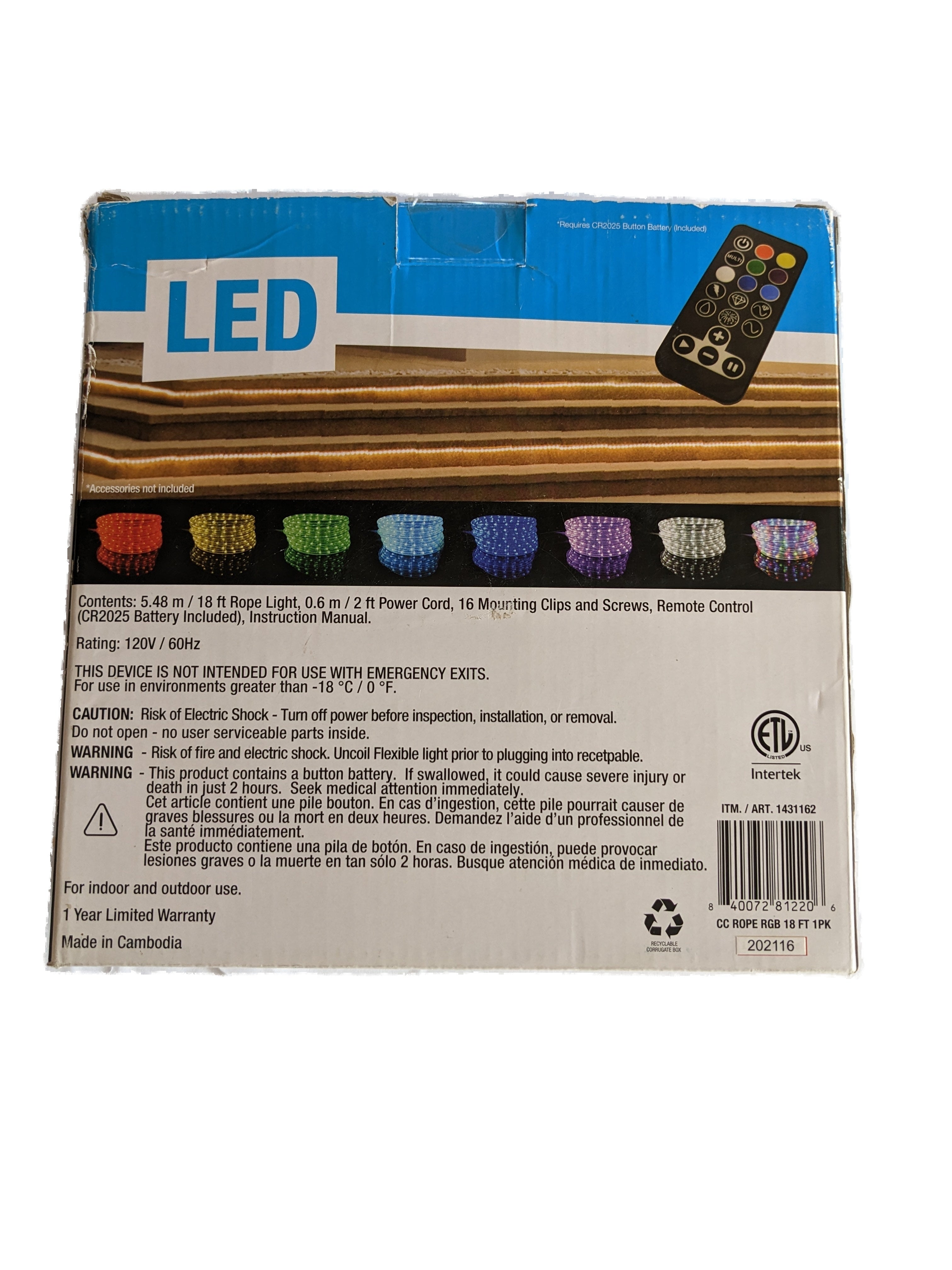 GVL Color Changing Rope Light