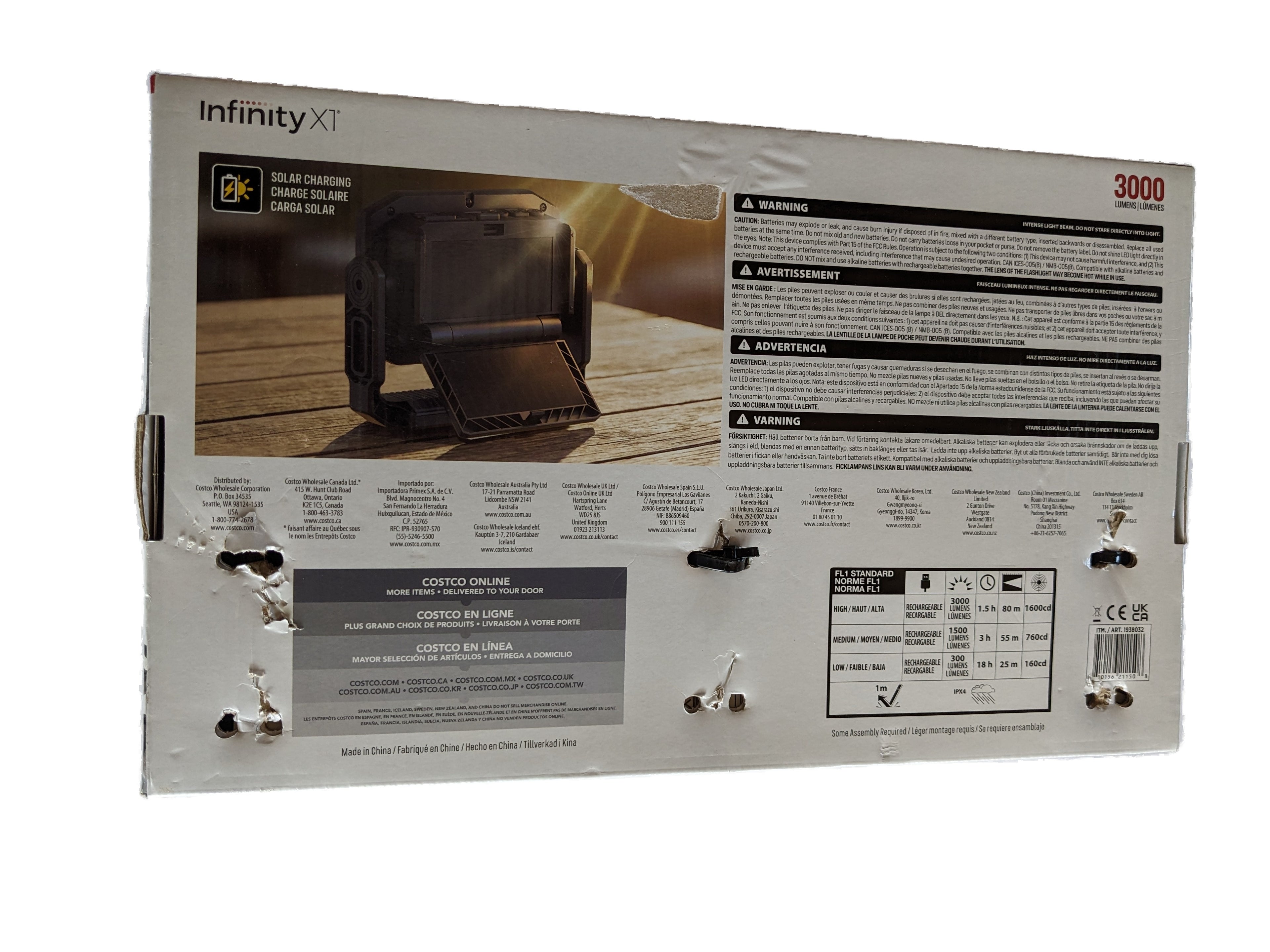 Infinity X1 Solar Magnetic/Hanging Work Lights