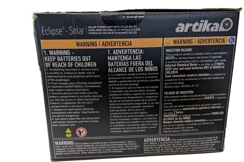 Artika Eclipse 40' Solar String Lights