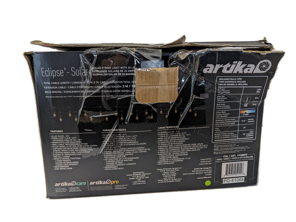 Artika Eclipse 40' Solar String Lights