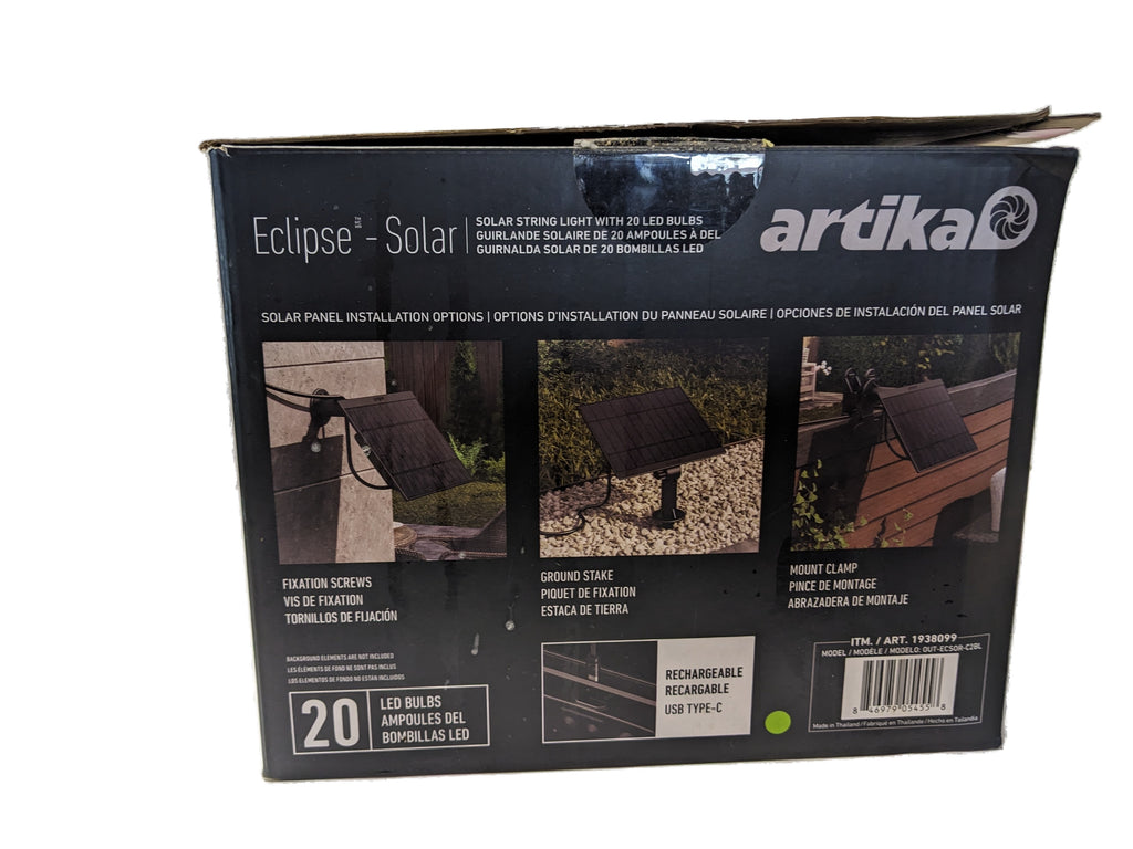Artika Eclipse 40' Solar String Lights