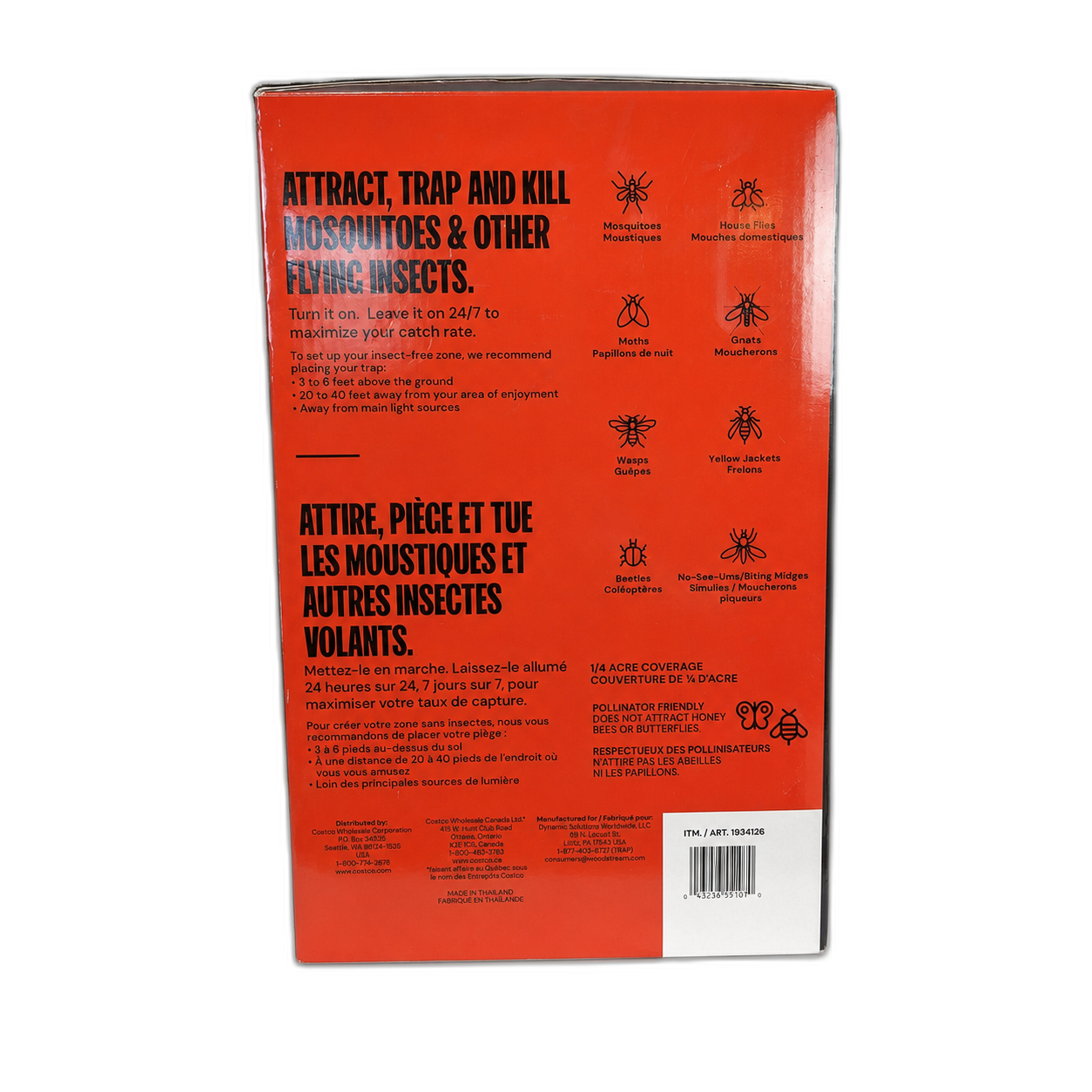 DynaTrap Outdoor Bug Trap with Flickering Flame Light