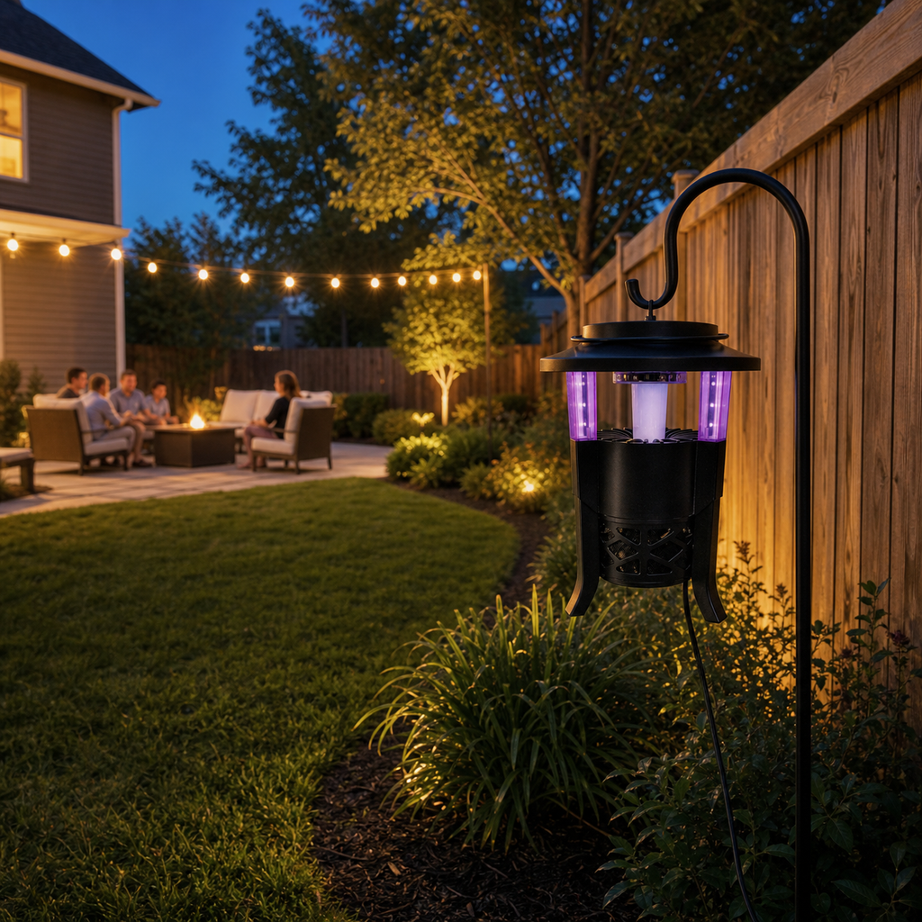 DynaTrap Outdoor Bug Trap with Flickering Flame Light