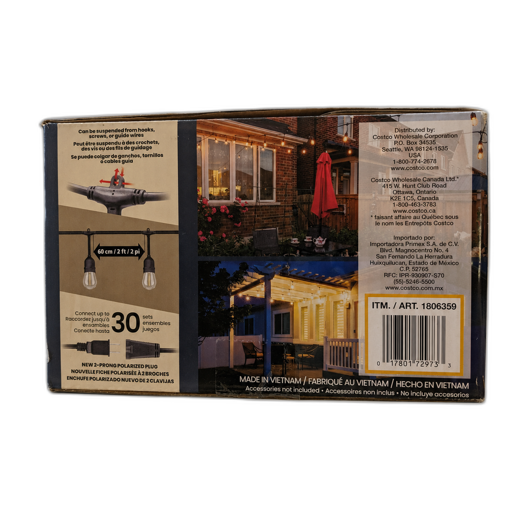 Feit 48' LED String Light Plug In