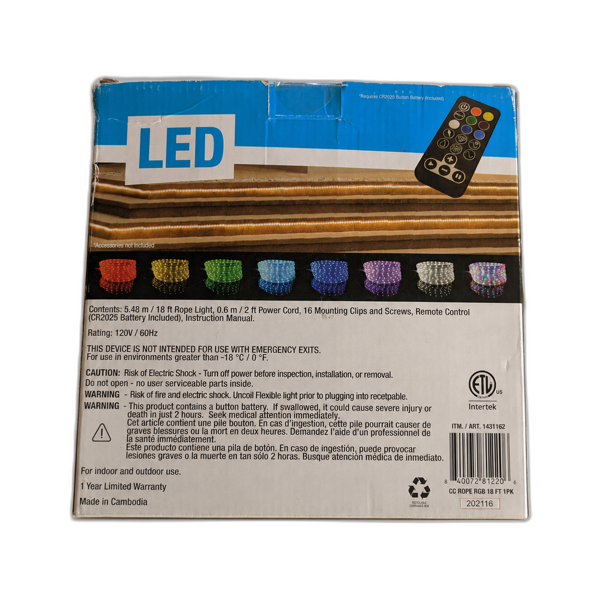 GVL Color Changing Rope Light